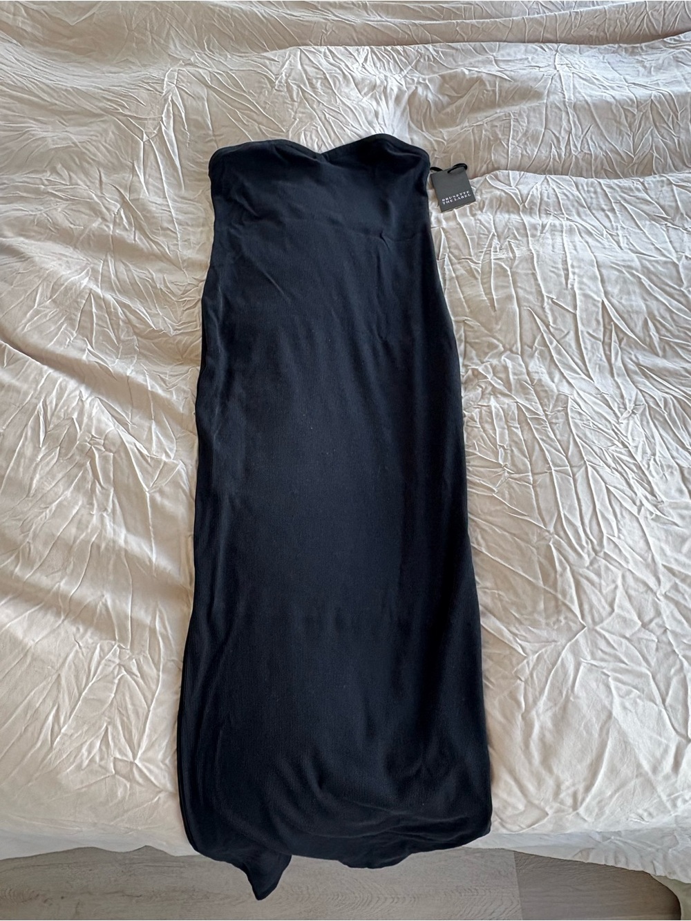 Brunette The Label Black Strapless Midi Dress - Picture 3 of 7